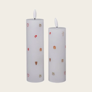 LED Stearinljus Vit