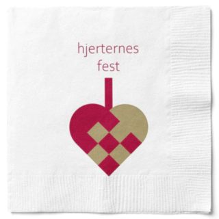 Hjerternes Fest Servetter Vit