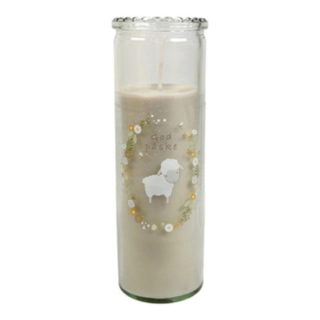 Påskljus i Glas Beige
