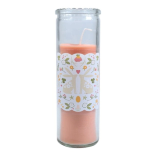 Happy Easter Ljus i Glas Gul