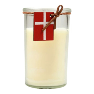 Dansk Flagga Ljus i Glas