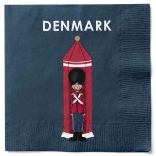 Danmark Högvakt Servetter Blå