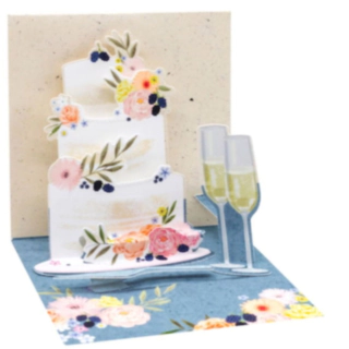 Blomtårta Pop-Up Födelsedagskort