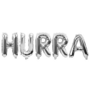 Hurra Folieballonger Silver
