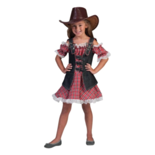 Western cowgirl barnkostym