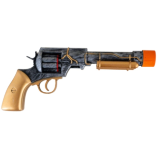 Steampunk Revolver Guld/Svart