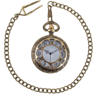 Steampunk Fickur Med Kedja