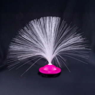 Fiberoptisk UFO-lampa Ljusrosa