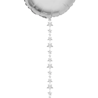 Ballongsvans Stjärnor Silver