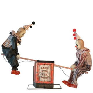 Animatroniska Clowner På Gungbräda