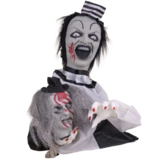 Animatronisk clown-bordsdekoration