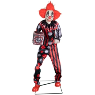 Jester Jack Clown animatronisk dekoration