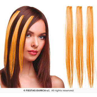 Hår Extensions Orange