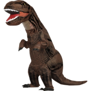 Uppblåsbar T-Rex Maskeraddräkt Brun