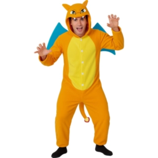 Elddrake Heldräkt Herr Orange
