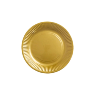 Papperstallrikar Guld