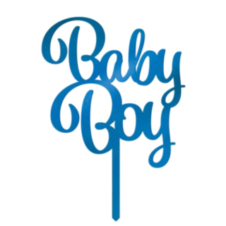 Baby Boy Tårtdekoration Blå