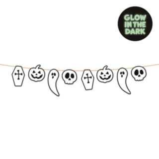 Självlysande Halloween Pappersgirlang