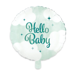 Hello Baby Folieballong Grön