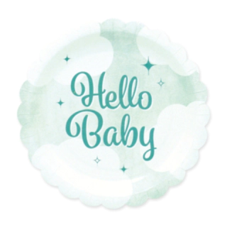 Hello Baby Papperstallrikar Grön