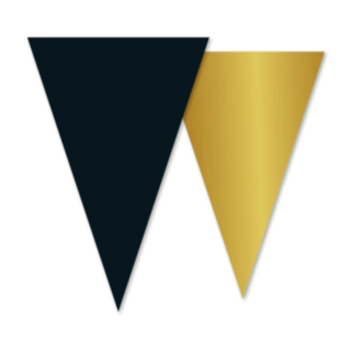 Vimpelgirlang Svart/Guld
