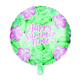 Happy Summer Time Folieballong Grön/Lila