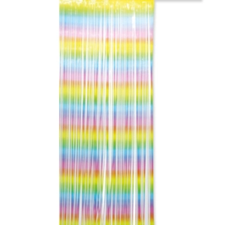 Dörrdraperi Regnbåge Pastell