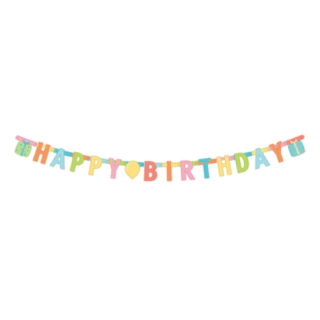 Happy Birthday Girlang Flerfärgad