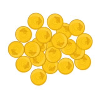 Pirat Bordskonfetti Guld