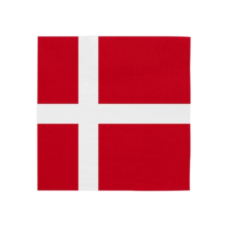 Danmark Servetter Röd/Vit
