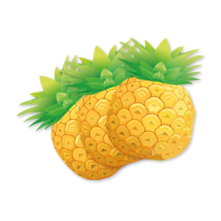 Ananas Servetter Gul/Grön