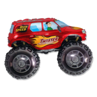 Monstertruck Folieballong Röd