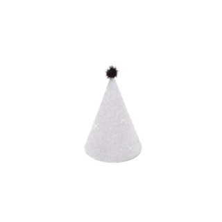 Glittriga festhattar silver
