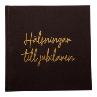 Gästbok Hälsningar Till Jubilaren Svart