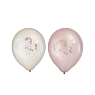 Enhörning Latexballonger Ljusrosa