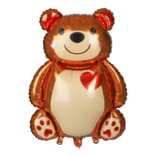 Nalle Folieballong Brun