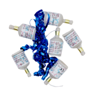 Gender Reveal Party Poppers Blå