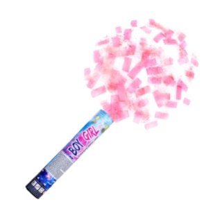 Gender Reveal Konfettikanon Ljusrosa