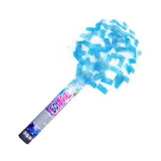 Gender Reveal Konfettikanon Ljusblå