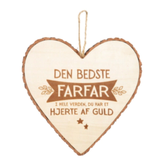 Farfar Trähjärta Beige