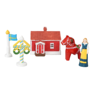 Midsommar Mini Dekorationsfigurer