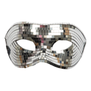 Discokula Halvmask Silver