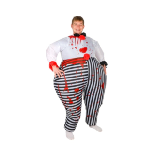 Uppblåsbar Clown Maskeraddräkt