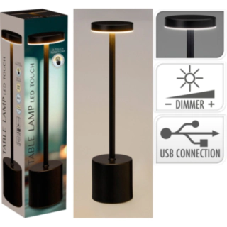 LED Touch Bordslampa Svart