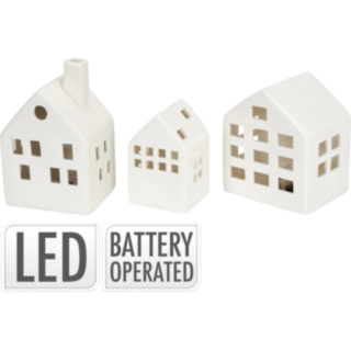 Keramikhus LED Vit