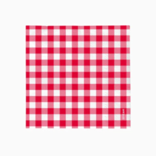 Rutiga Servetter Röd/Vit