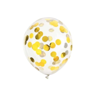 Konfettiballonger Guld