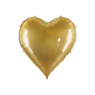 Hjärtfolieballong XXL Guld