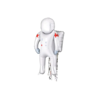 Astronaut Folieballong Silver