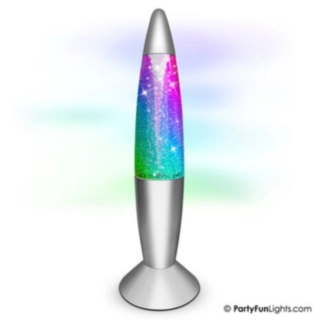 Färgskiftande Glitterlampa